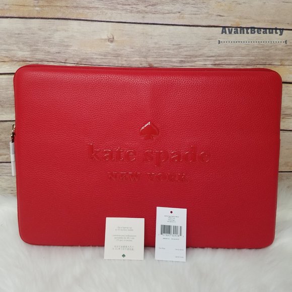 Sienne Logo Laptop Sleeve Case Kate Spade chili - Picture 11 of 12
